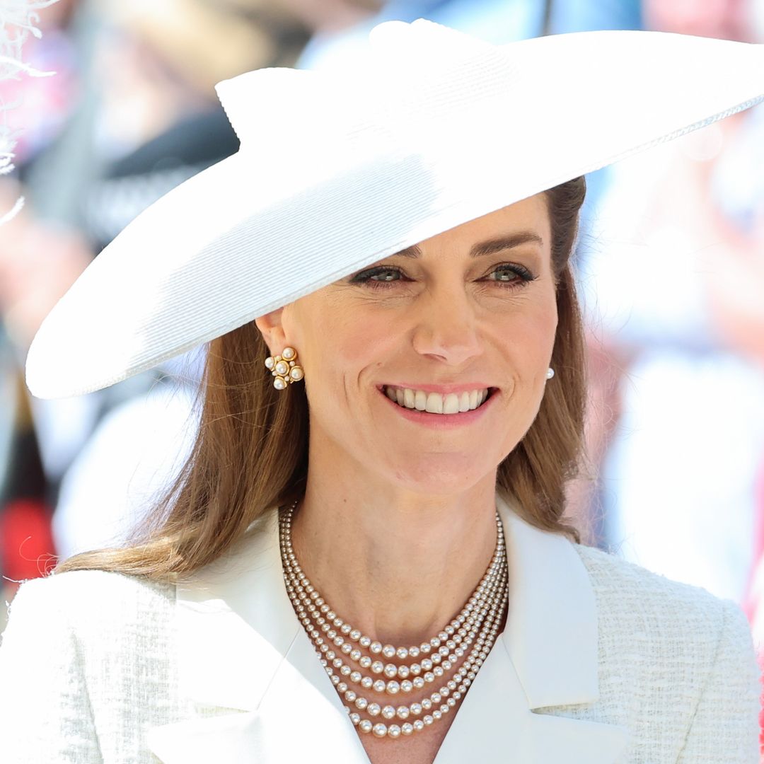The Princess of Wales could be a bride in lace skirt with longest hair