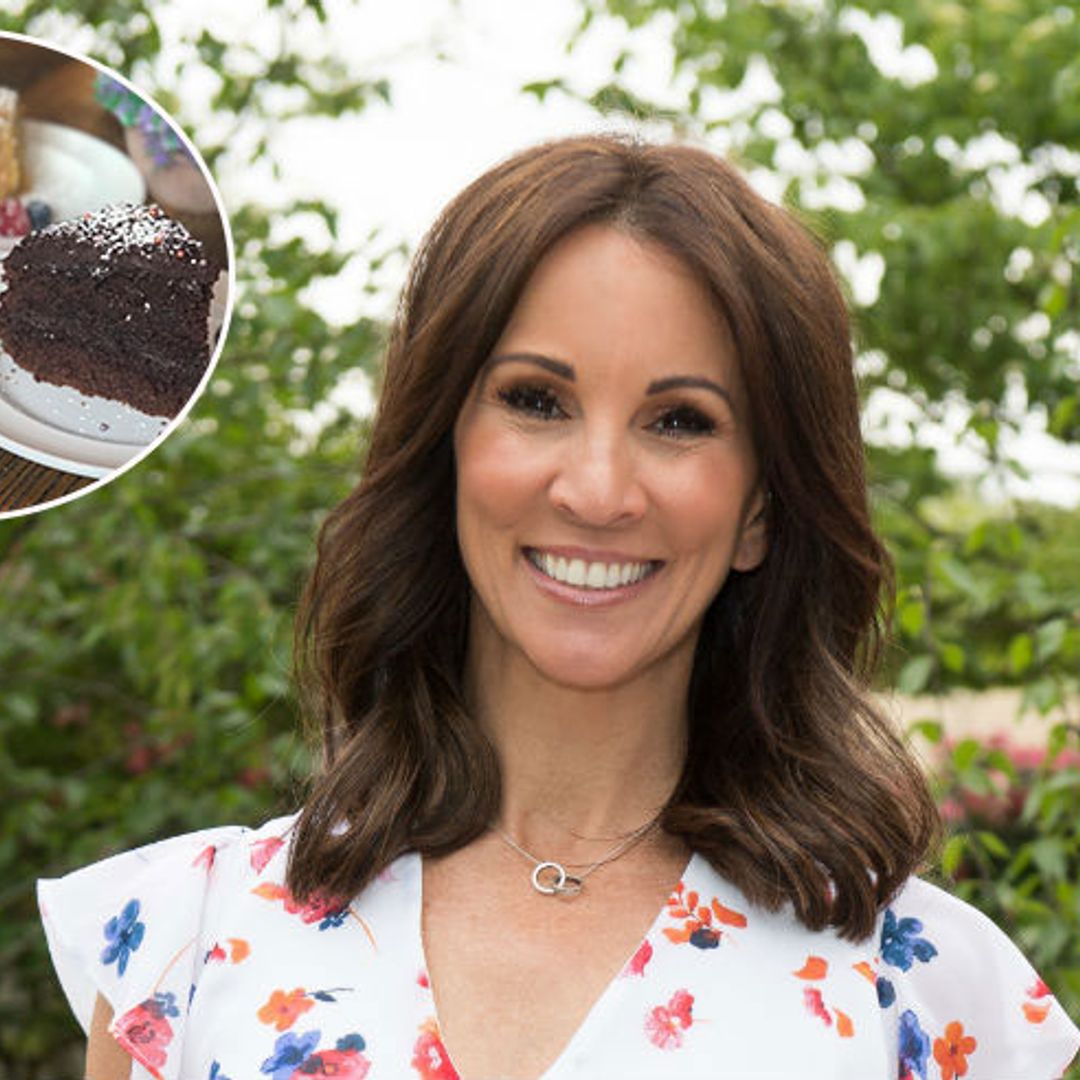Andrea McLean dines at this TV presenter's café – and poses with the celebrity owner