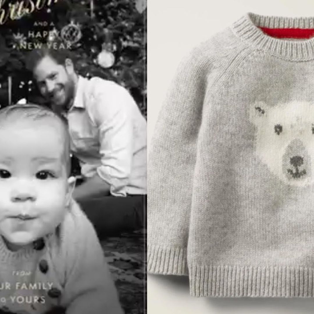 Revealed: Where Archie's festive jumper is from in the Sussex Christmas card