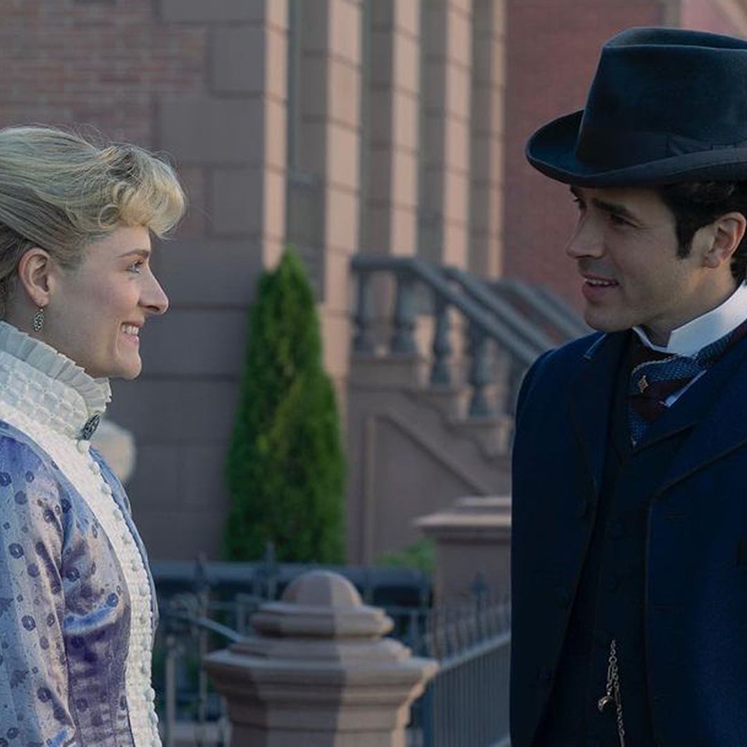 The Gilded Age's Louisa Jacobson reunites with Harry Richardson on the season 3 set