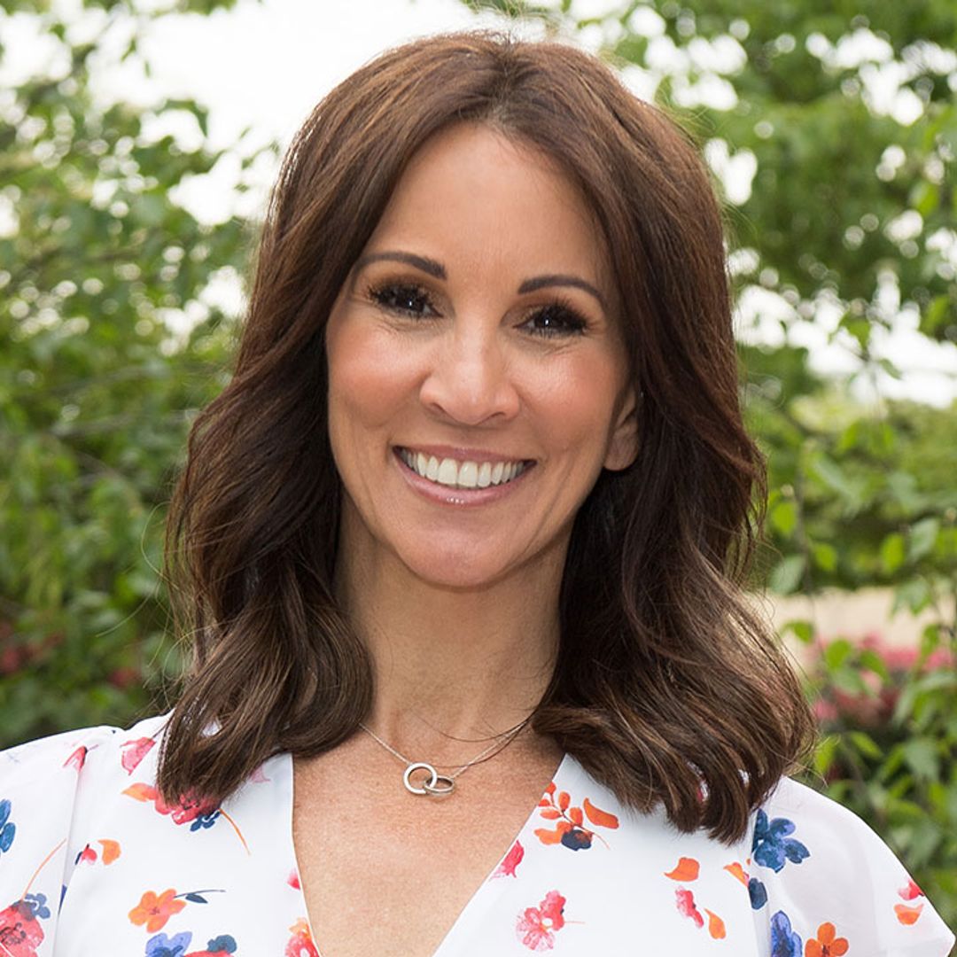 Wow! Andrea McLean looks totally different in old school photo with a perm