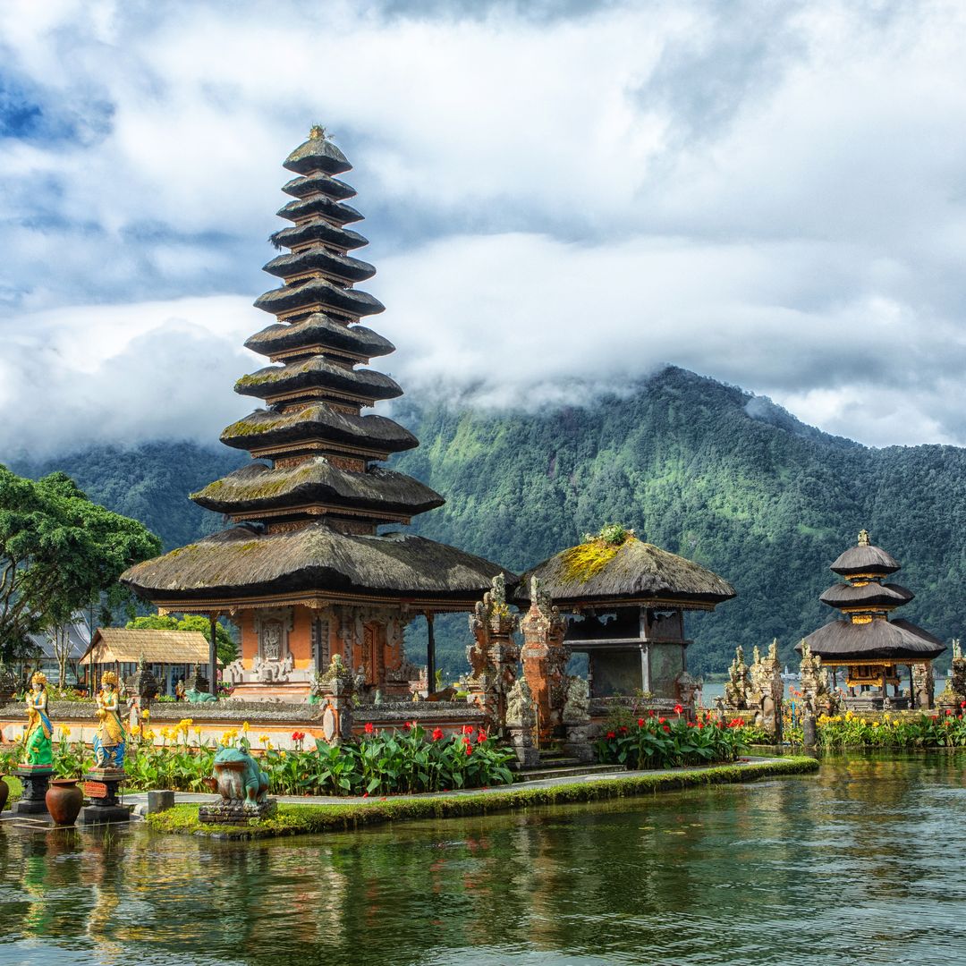 view of Bali temples