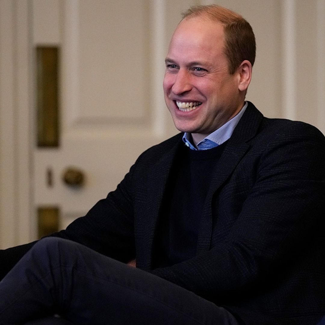 Prince William jokes about his lack of hair at royal event