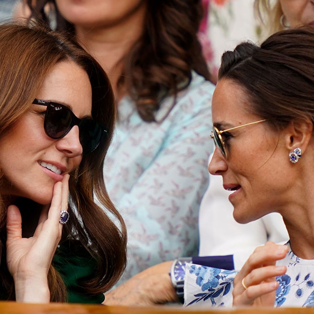 Pippa Middleton rocks a red hot co-ord and heels we bet her sister Duchess Kate would love