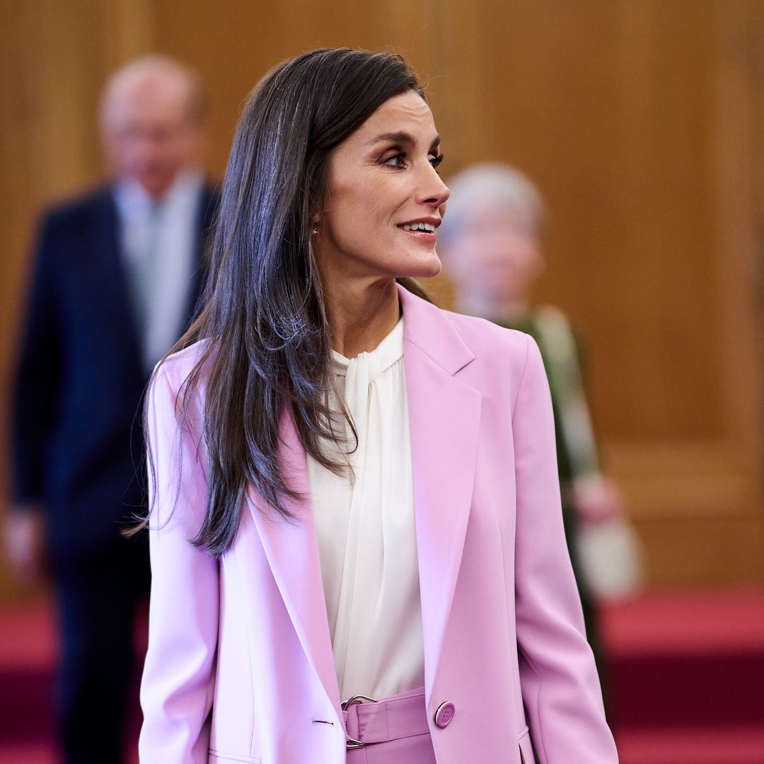 Queen Letizia stepped out in the chicest suit trend of the season
