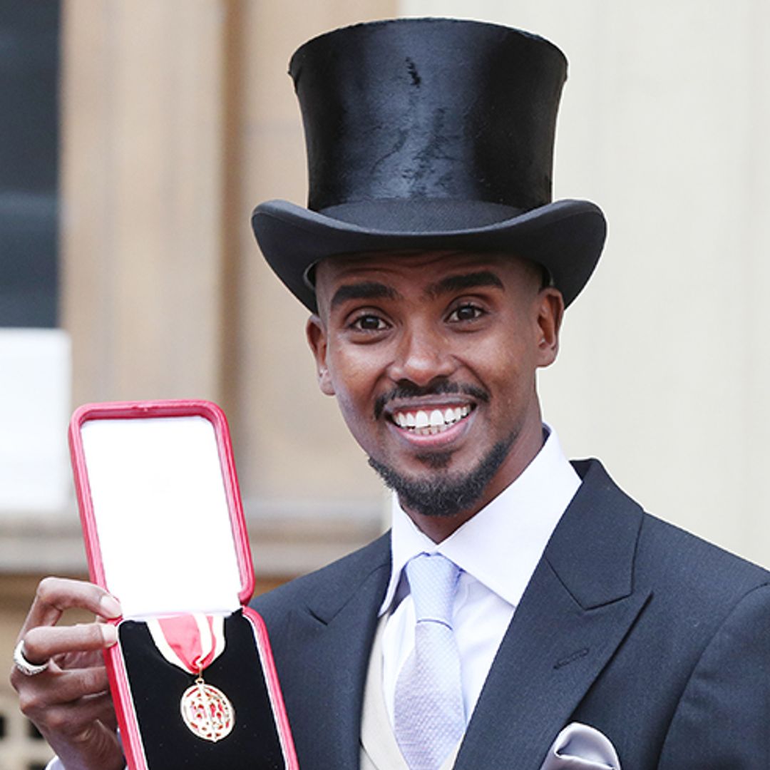 Sir Mo Farah receives knighthood from the Queen for services to athletics