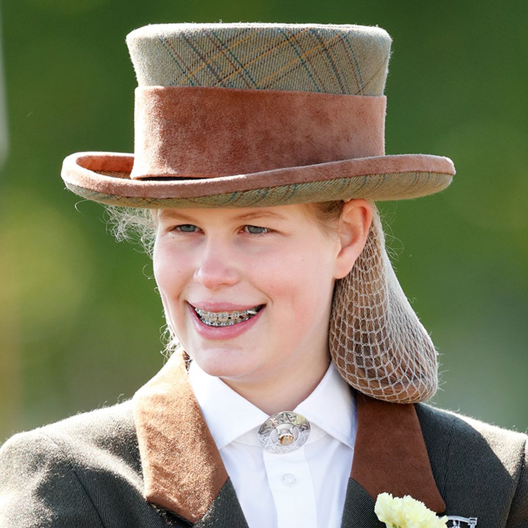 Lady Louise Windsor seen driving Prince Philip's carriage on Windsor grounds