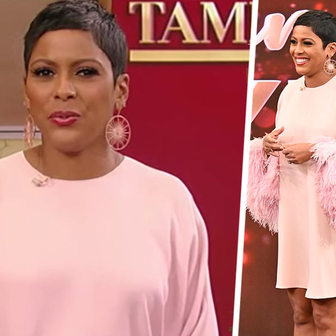 Tamron Hall WOWS in pink feathered dress rocking this year's trickiest fashion trend