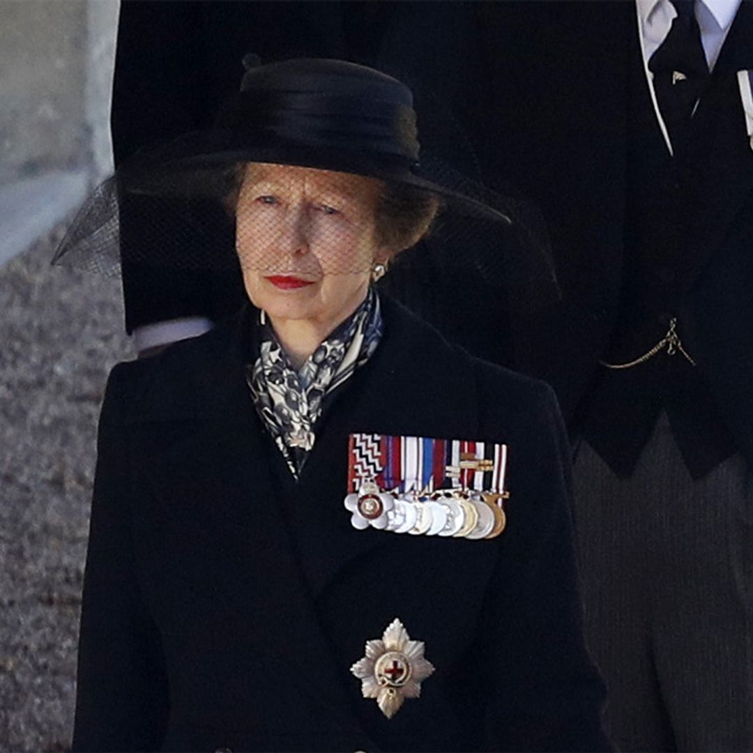 Princess Anne pays tribute to Prince Philip with special military detail at funeral