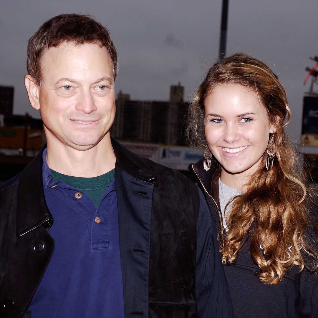 Actor Gary Sinise and his daughter Sophie take in a Brooklyn Cyclones game at Keyspan Park on August 10, 2007 in Brooklyn, New York