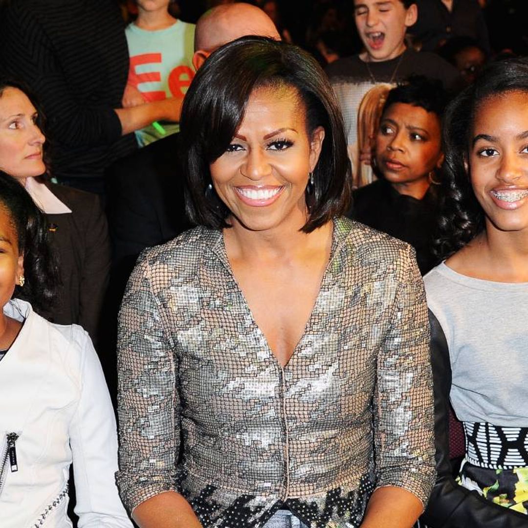 Michelle Obama looks identical to daughters Sasha and Malia in unearthed school photo