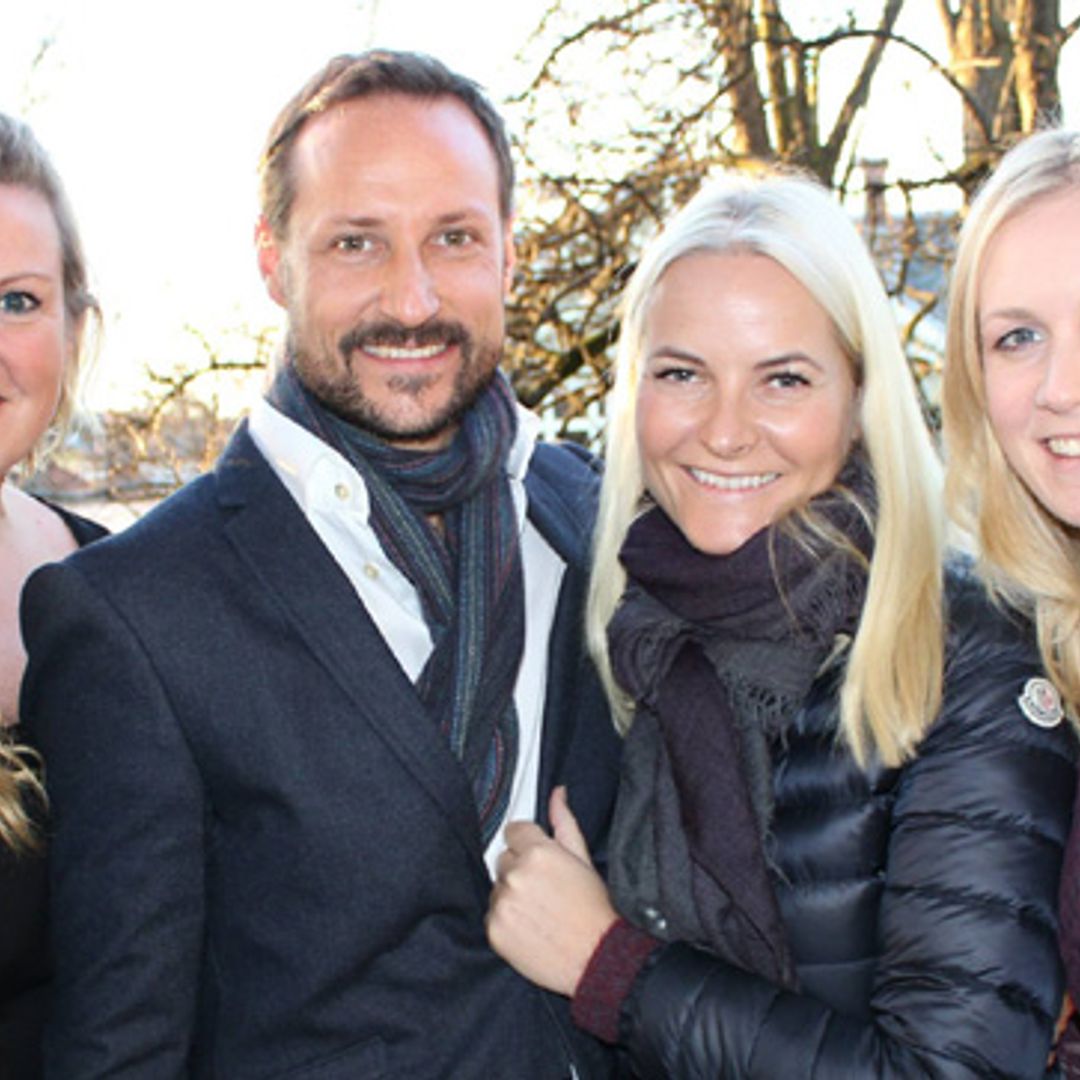 Norway's Prince Haakon and Princess Mette-Marit pictured smiling together days after separation rumours