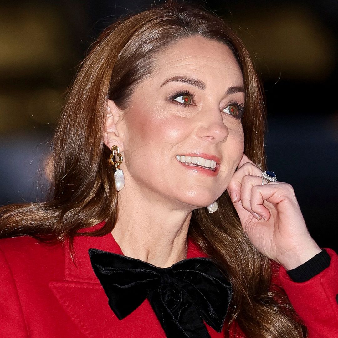 Princess Kate exudes festive glamour in statement bow dress