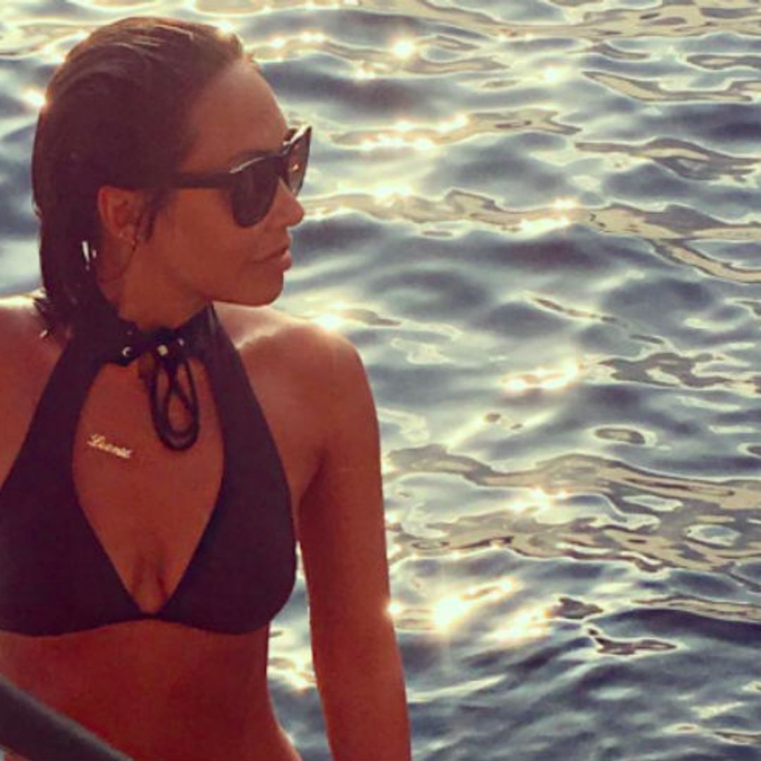 Myleene Klass looks sensational in stylish £35 bikini while on holiday in Turkey