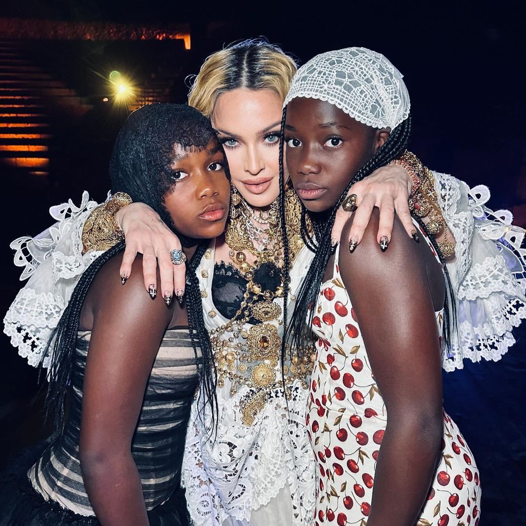 Madonna's twin daughters Stella and Estere look so grown up in latest photos