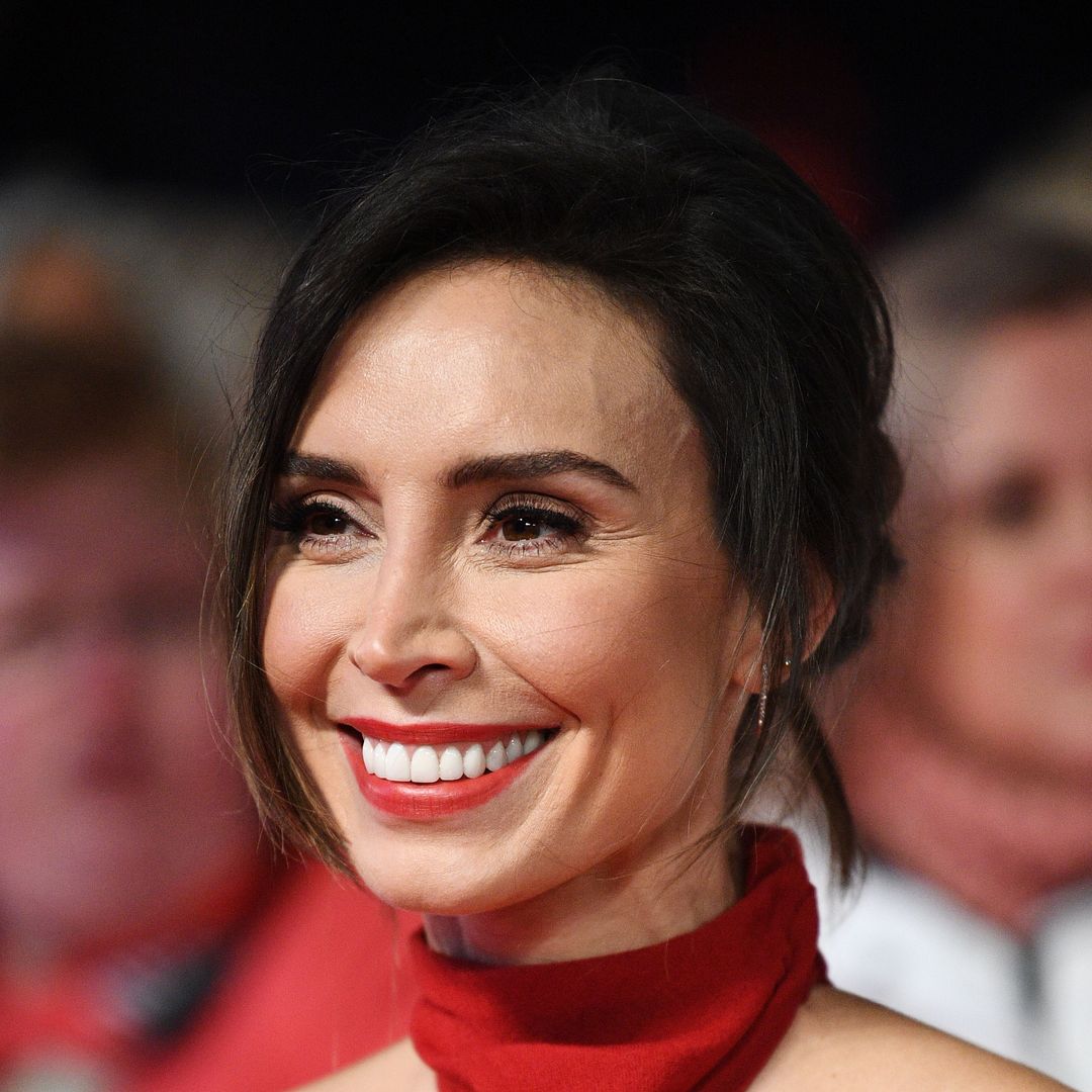 Christine Lampard looks so elegant in floor-grazing dress and cascading curls