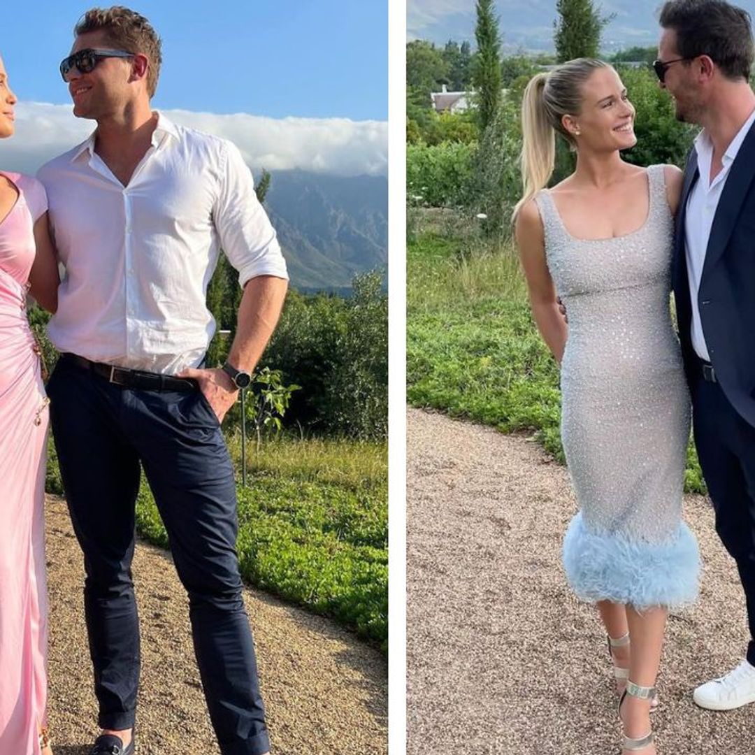 Lady Amelia and Eliza Spencer stun in four dazzling outfits for friend's wedding in South Africa