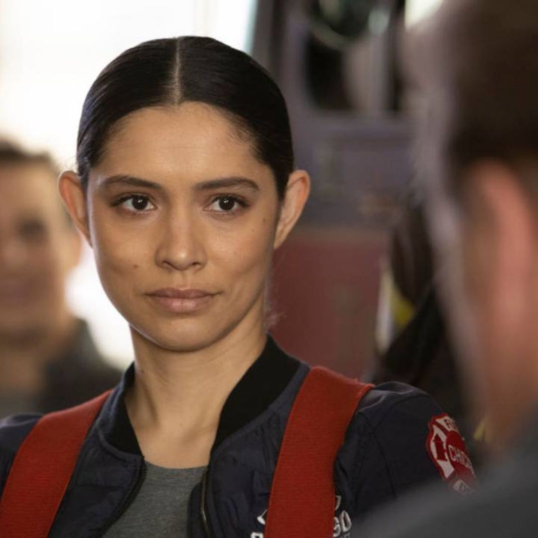 Chicago Fire's Miranda Rae Mayo set pulses soaring with daring firefighter look
