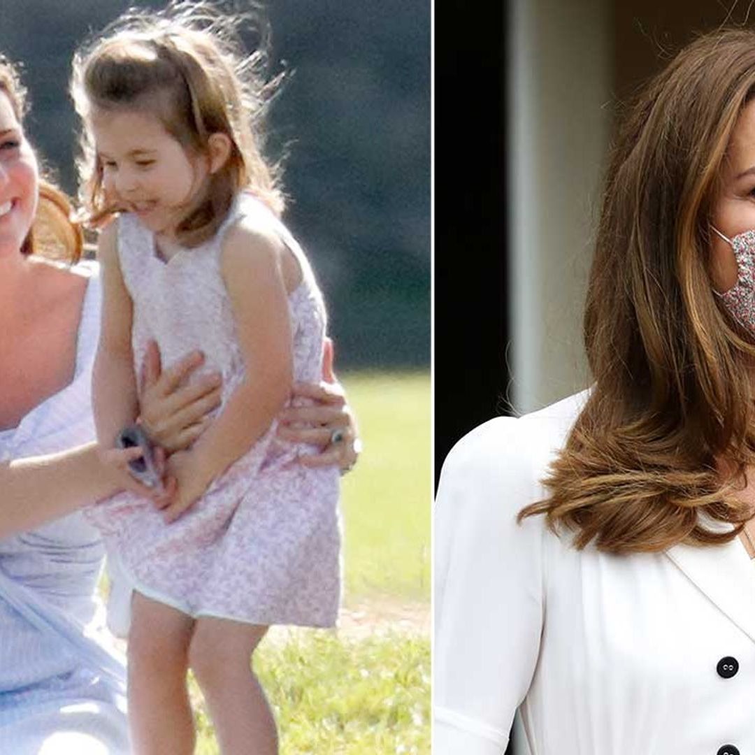 Kate Middleton's gorgeous floral face mask has an adorable matching children's version