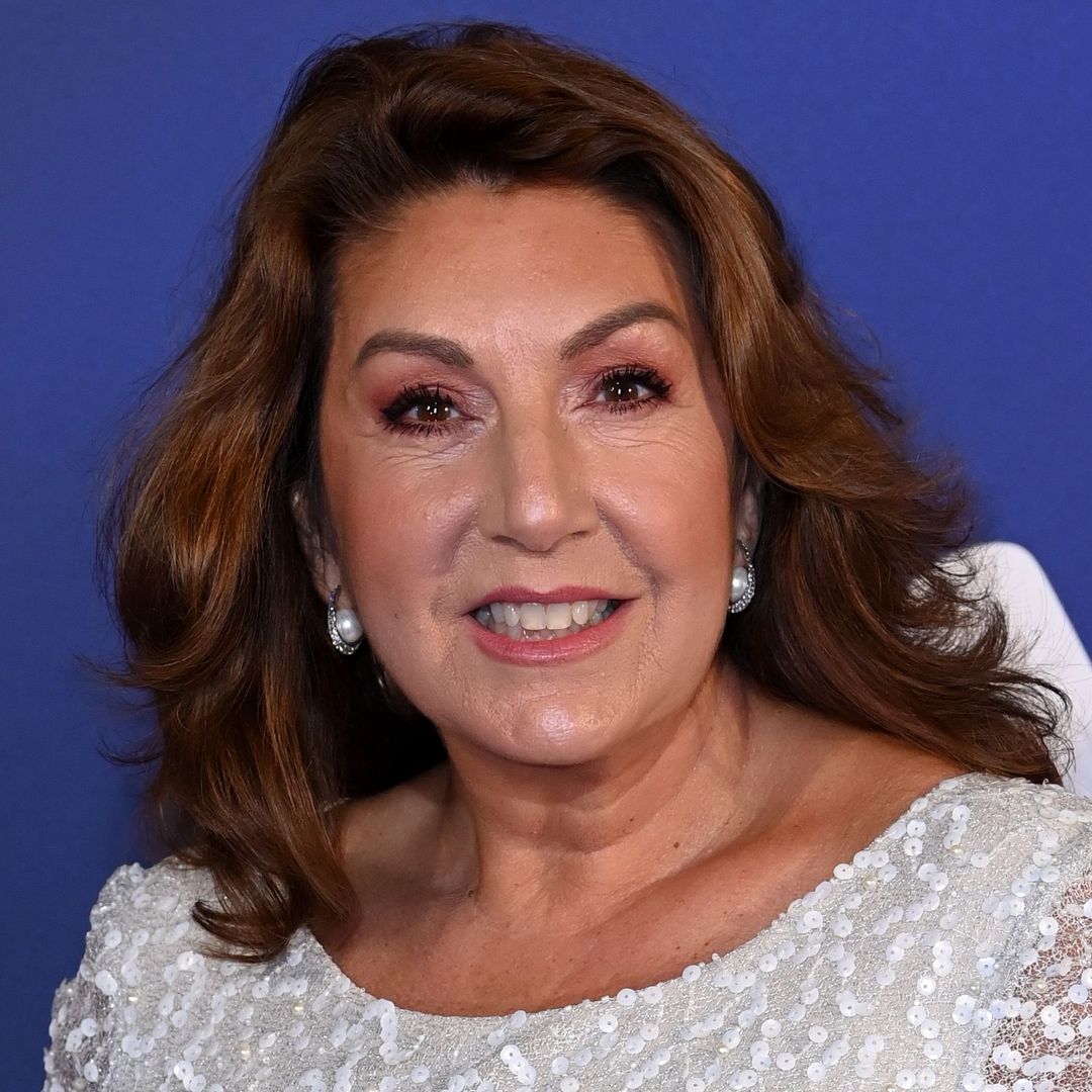 Jane McDonald, 60, is an ethereal snow queen in daring sheer dress with cheeky leg slit