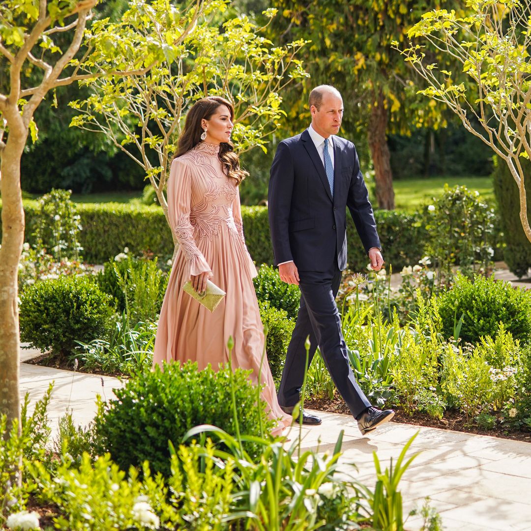 The Prince and Princess of Wales lead guests at Jordan royal wedding - best photos