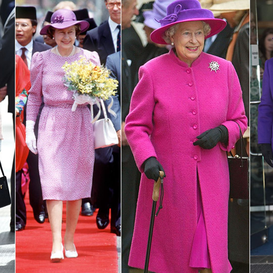 The Queen's best fashion moments in pink and purple