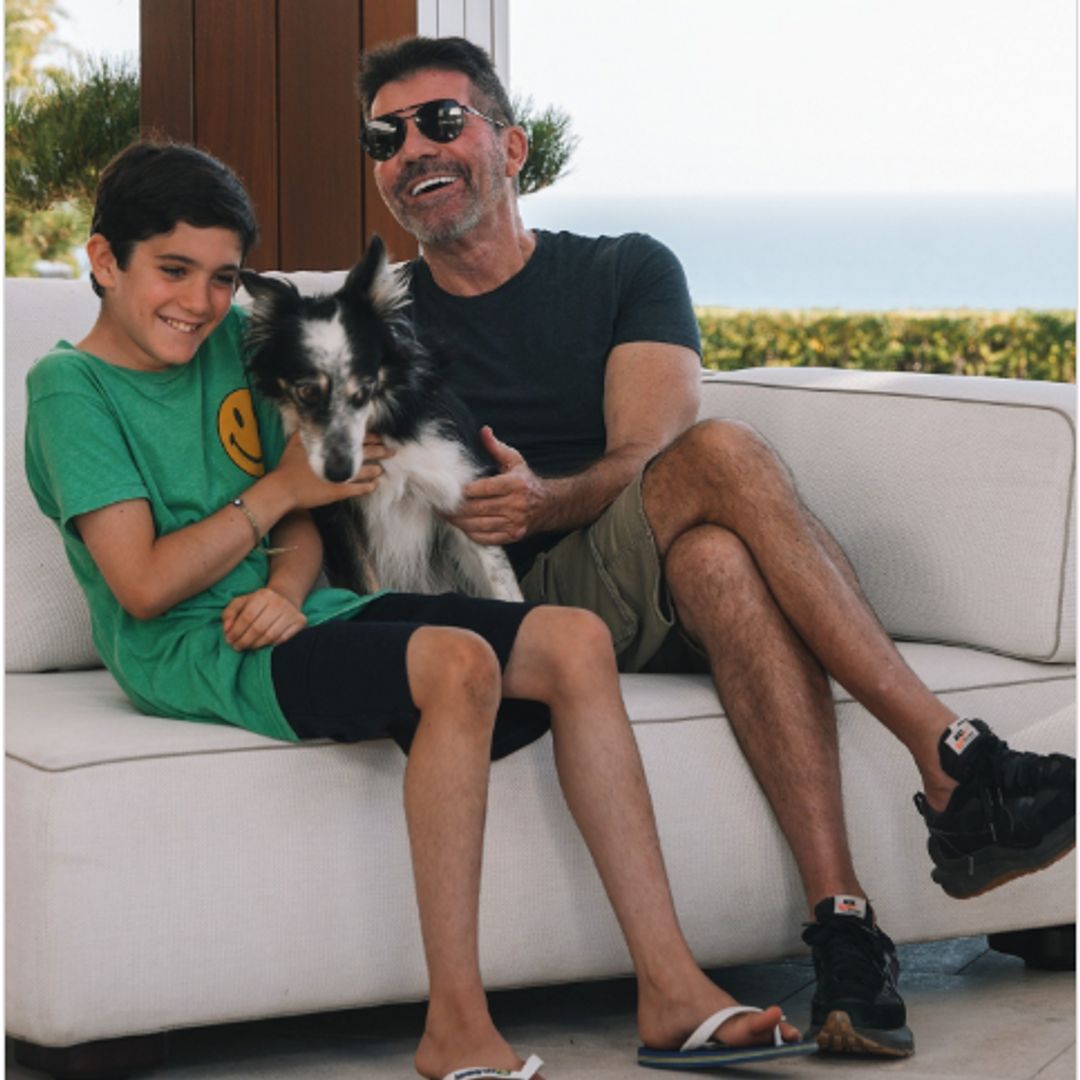 Simon Cowell's son Eric, 11, is almost as tall as him - and looks so grown up