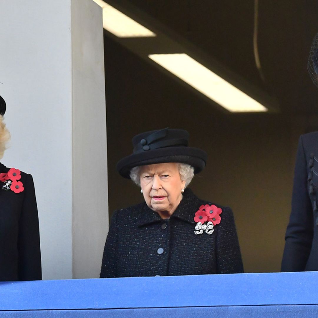 The Queen joined by Kate Middleton and royal family on Remembrance Sunday