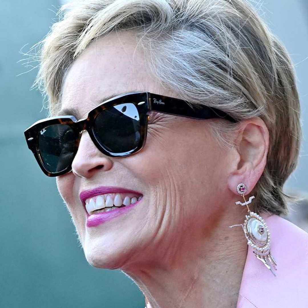 Sharon Stone relaxes on a yacht in candid sunbathing photo in Italy