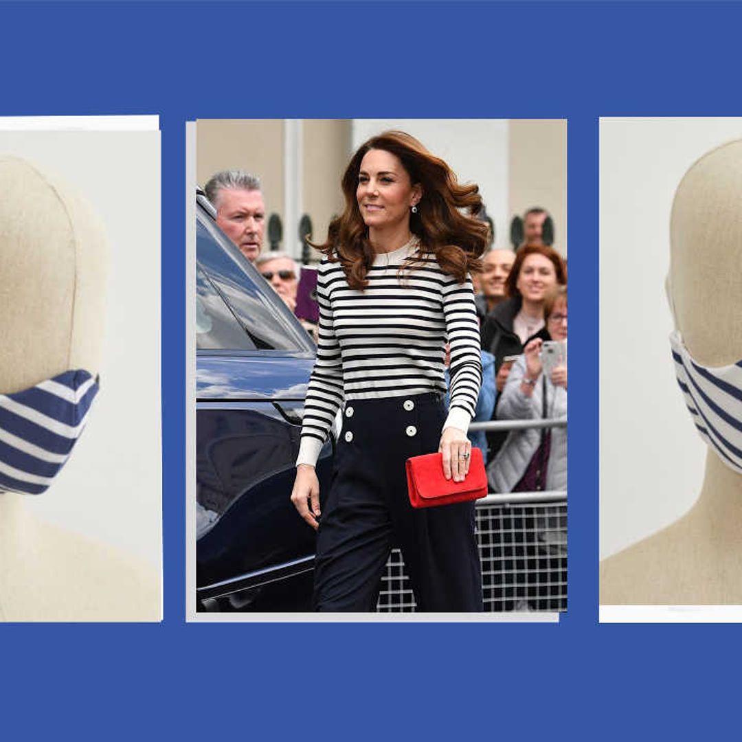 You can now match your Kate Middleton-style Breton stripe tee with a face mask
