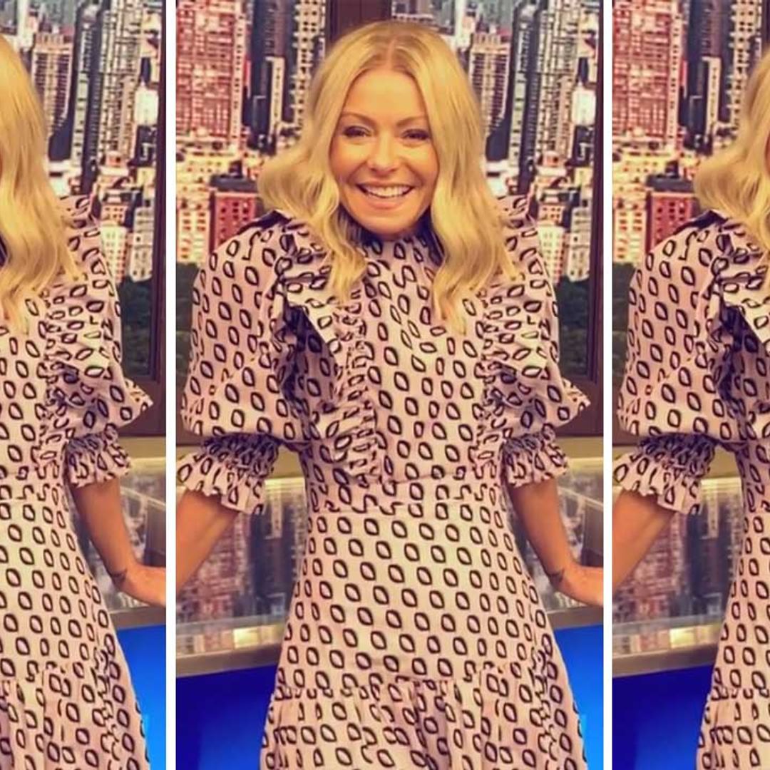 Kelly Ripa wows fans in the chicest optical illusion dress