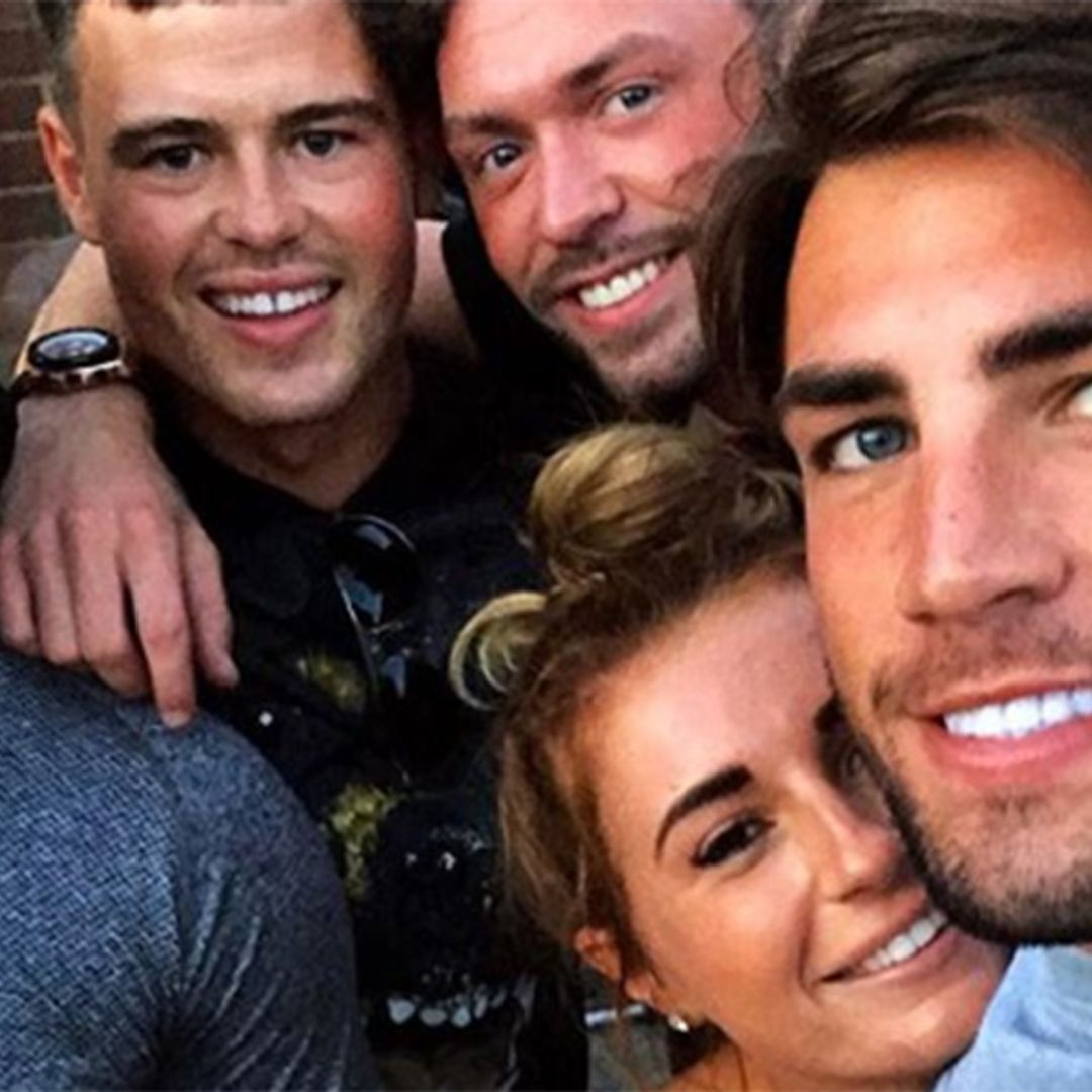 See Dani Dyer with Jack Fincham's family and friends in cute clip