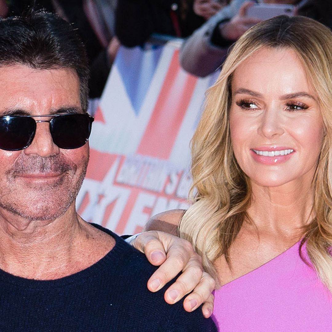 Amanda Holden reacts to Simon Cowell's surprise engagement - and hints at wedding date