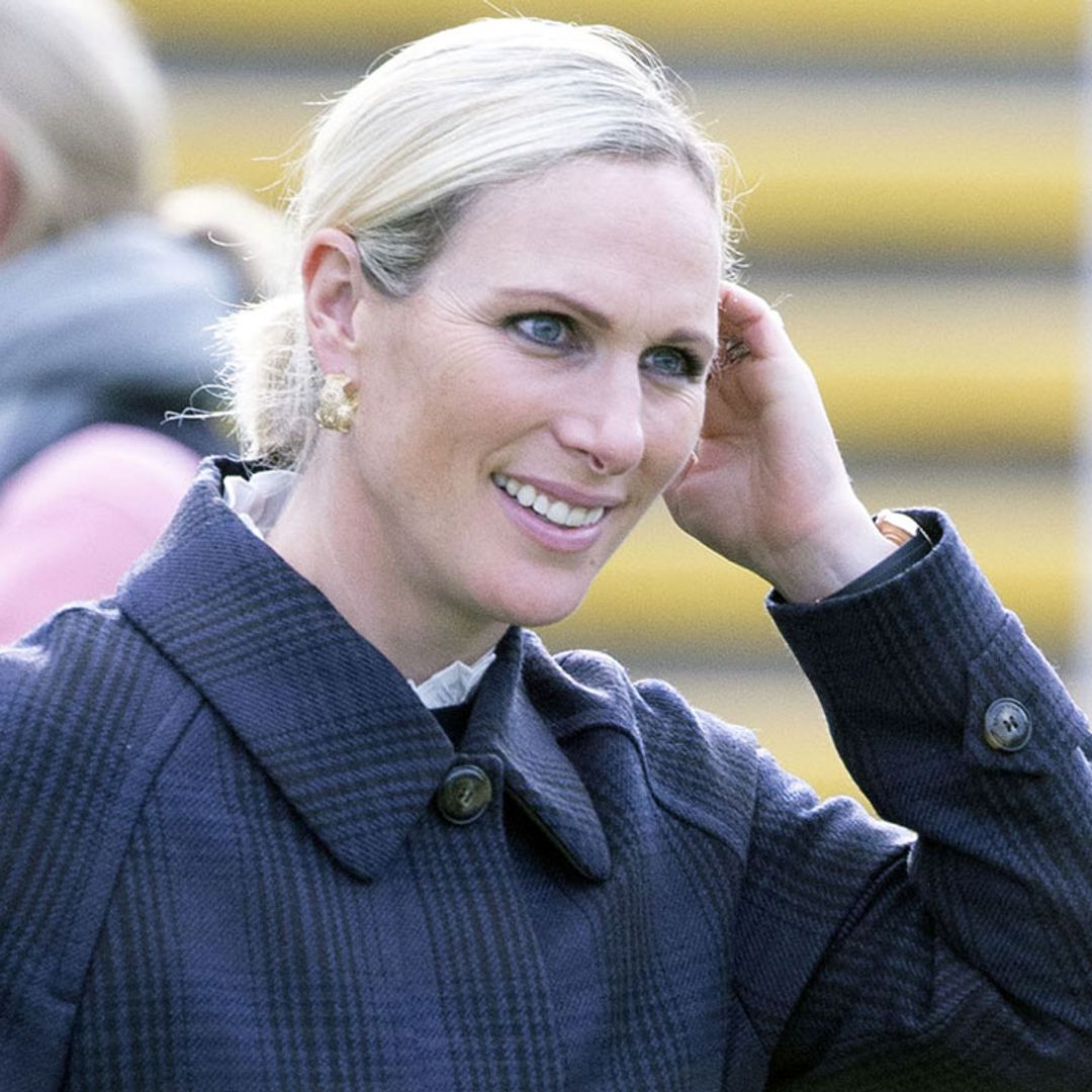 Zara Tindall pays tribute to Prince Charles in gorgeous checked coat at Cheltenham