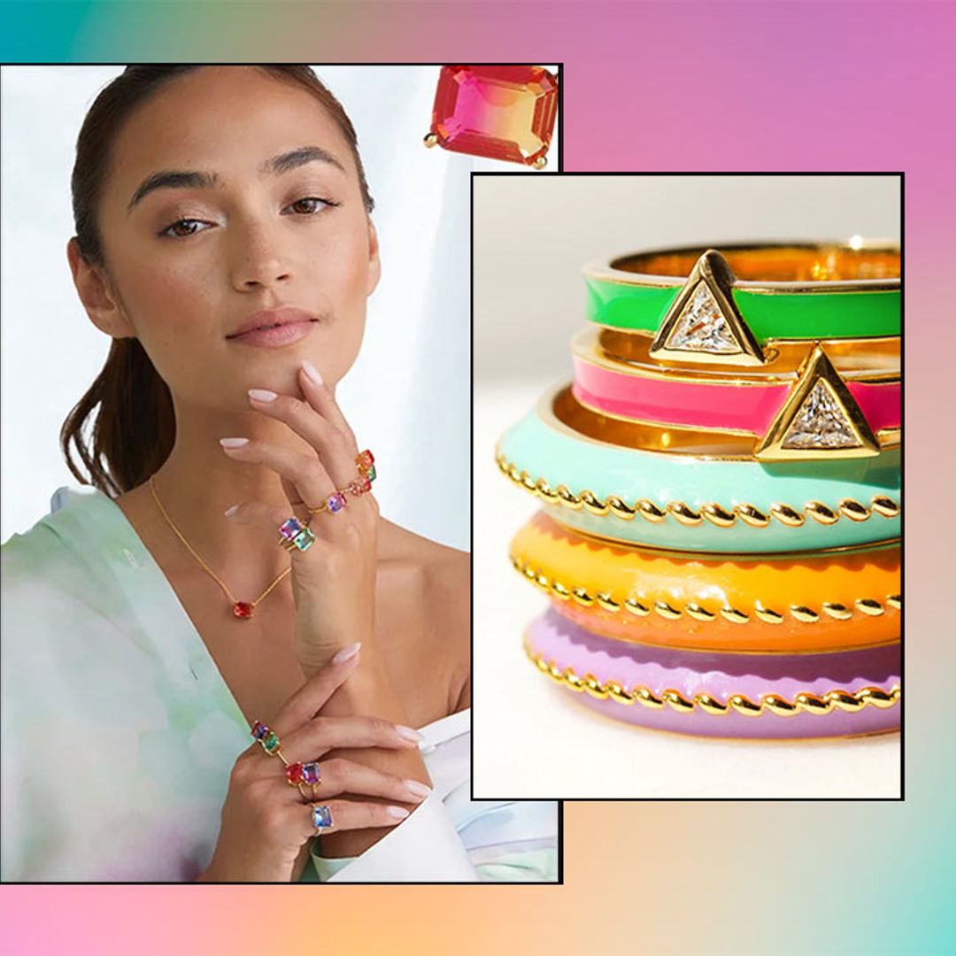 Bright & colourful jewellery is trending right now: From pink to orange to multi-coloured & neon