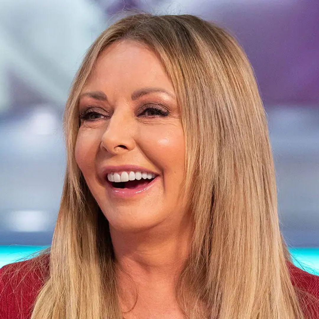 Carol Vorderman is an absolute dream in figure-hugging leather trousers ...