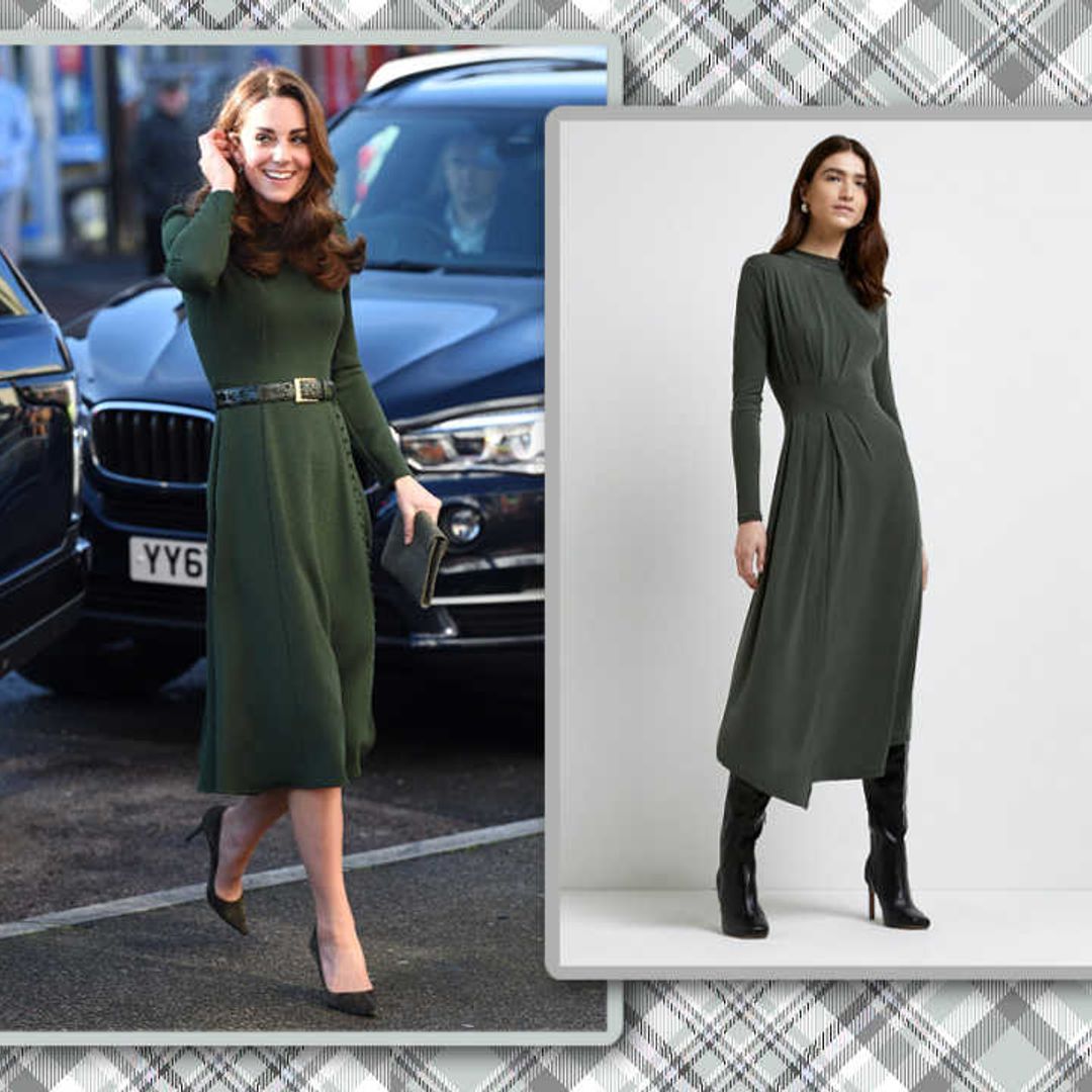 This sleek midi dress belongs in Kate Middleton's St Patrick's Day wardrobe - and it's on sale