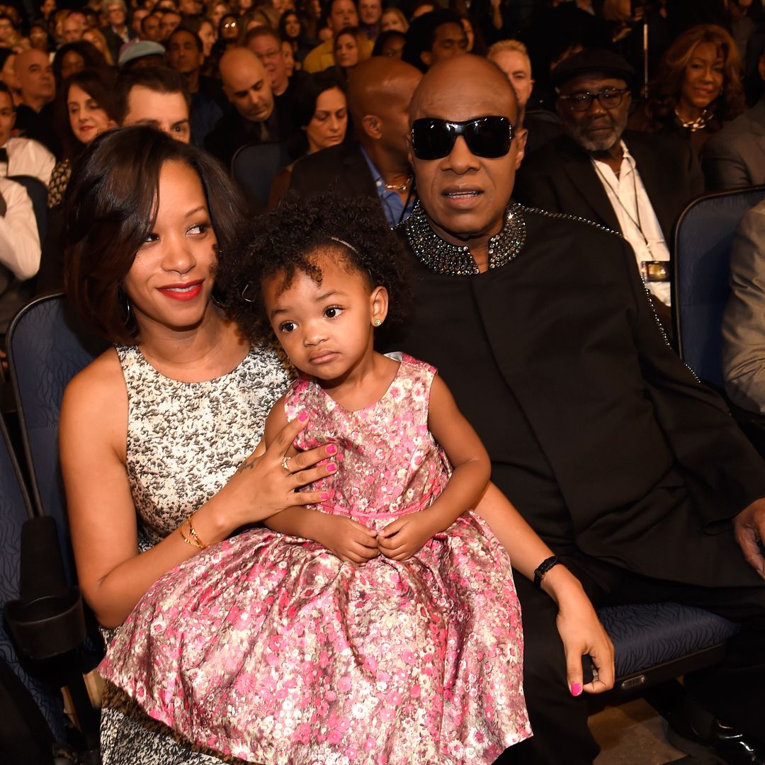 Tomeeka Robyn Bracy and Stevie Wonder attend “Stevie Wonder: Songs In The Key Of Life – An All-Star GRAMMY Salute” at Nokia Theatre LA Live on February 10, 2015 in Los Angeles, California. 