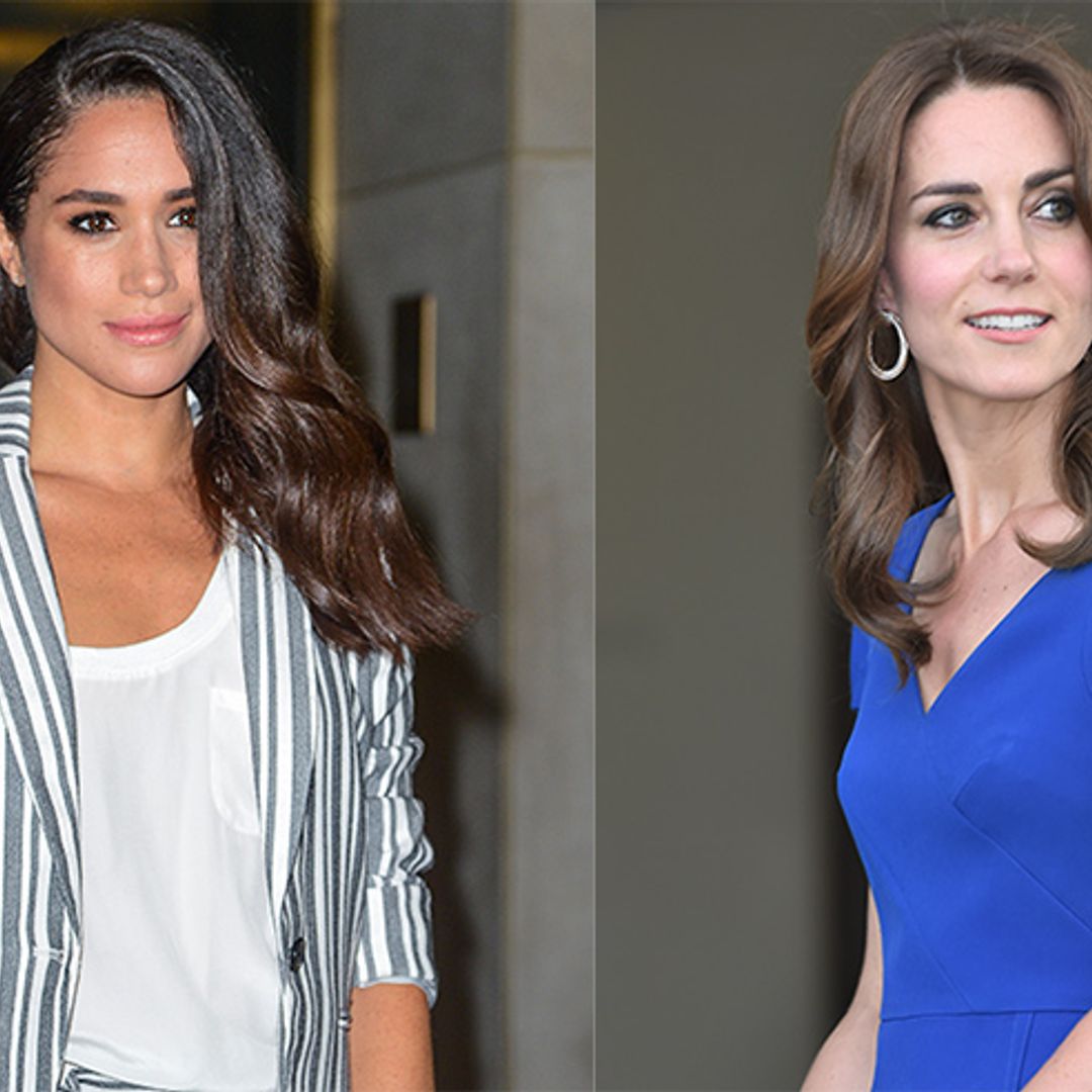 Kate and Meghan Markle: their first public appearances with their Princes