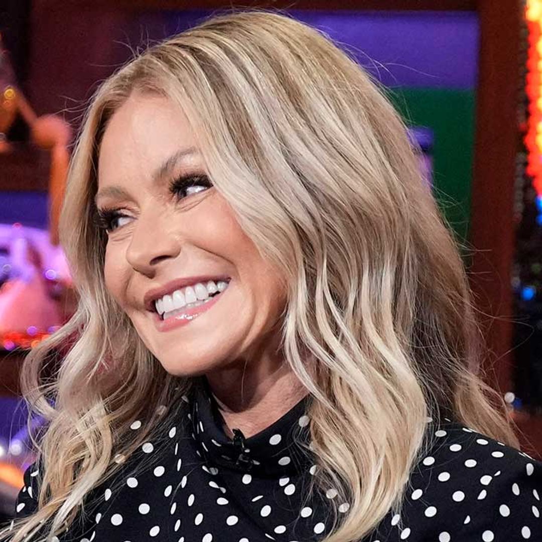 Kelly Ripa looks tiny alongside her youngest son – and he is so grown up!