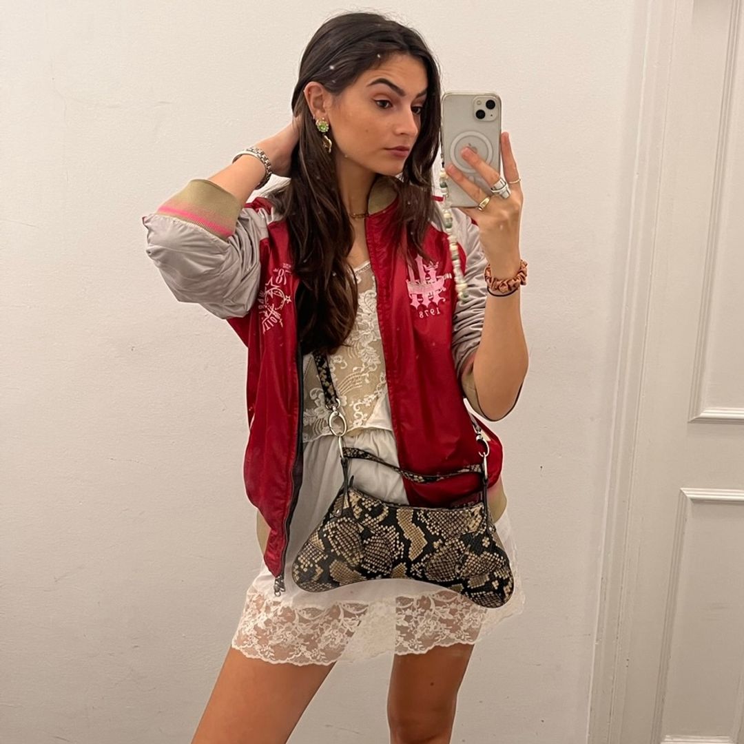 Ft. vintage Diesel bomber jacket and a lace two piece
