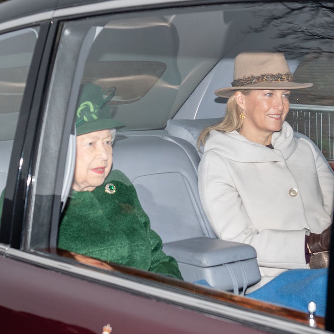 Wessex family join the Queen at church as Prince Philip spends another night in hospital - pictures