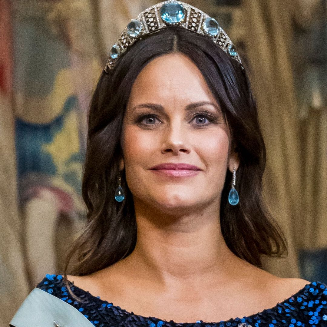 Princess Sofia rocks bump-skimming gown and rarely-seen tiara