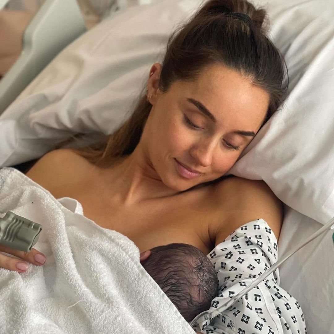 Peter Andre's wife Emily shares intimate breastfeeding photo with baby Arabella for important reason
