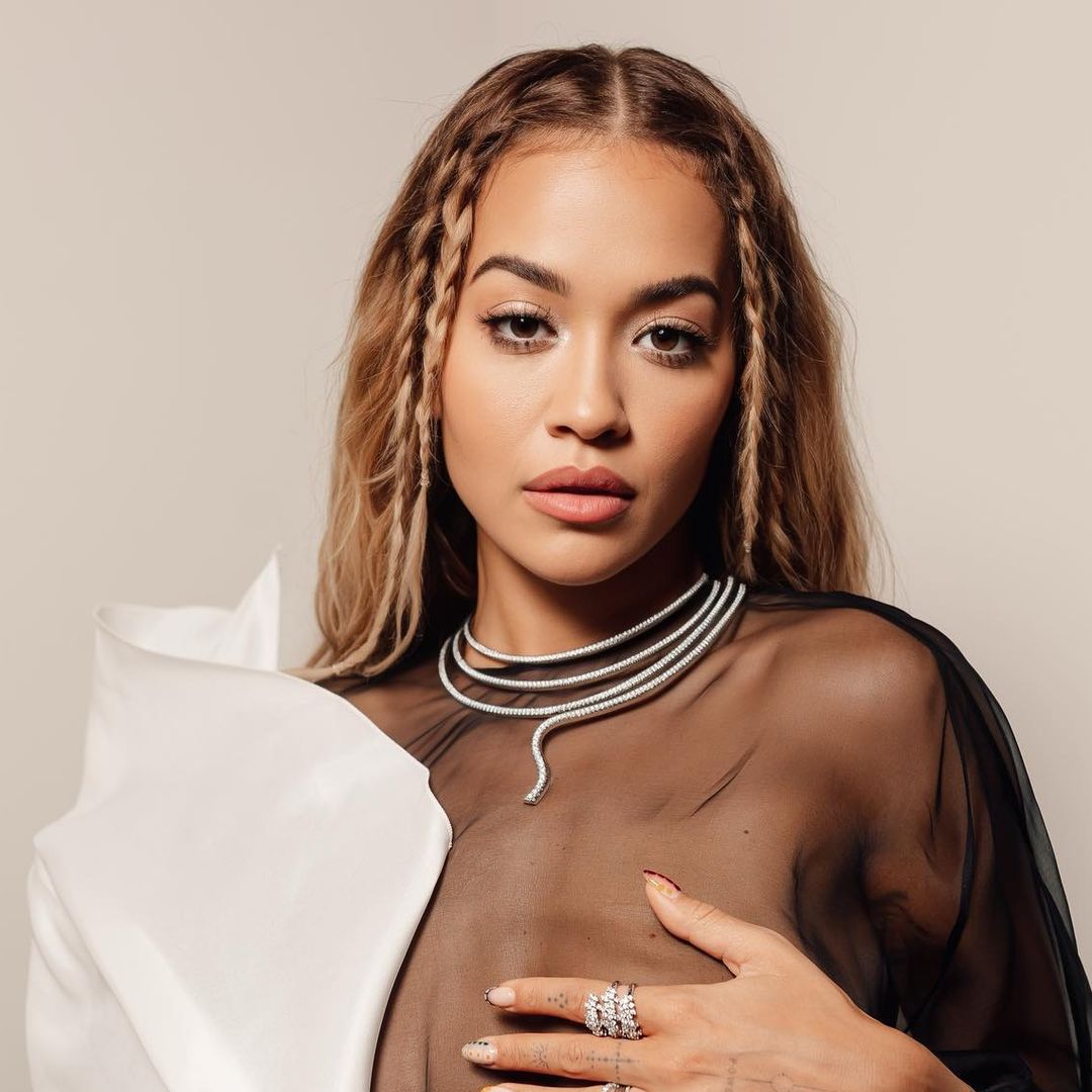 Rita Ora is obsessed with this crystal pendant necklace from Meghan Markle's favourite jewellery brand