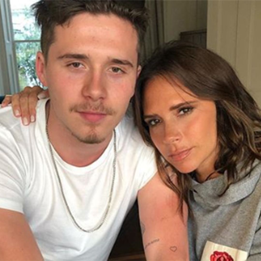 Victoria Beckham pokes fun at son Brooklyn trying to grow a moustache