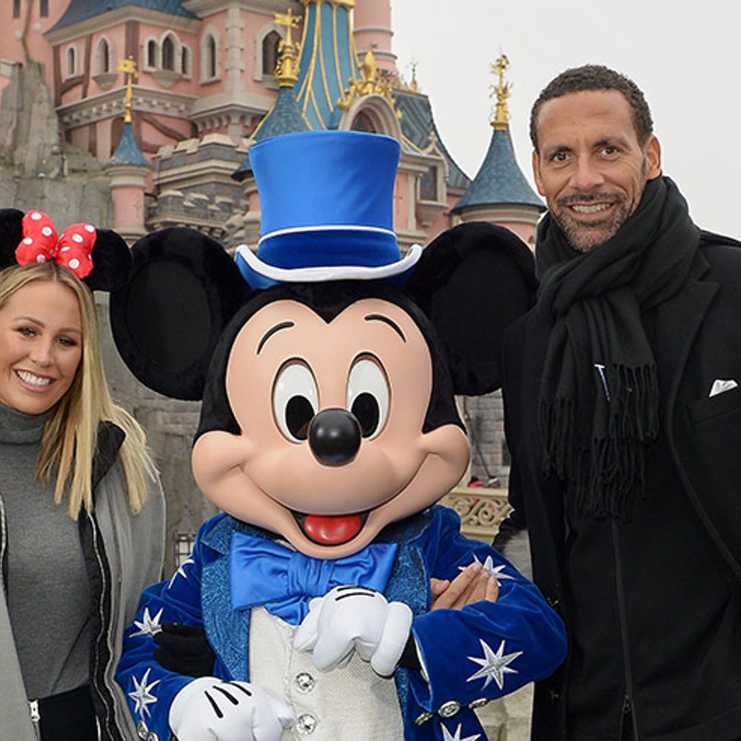 Rio Ferdinand and Kate Wright enjoy 'amazing' family weekend at Disneyland Paris
