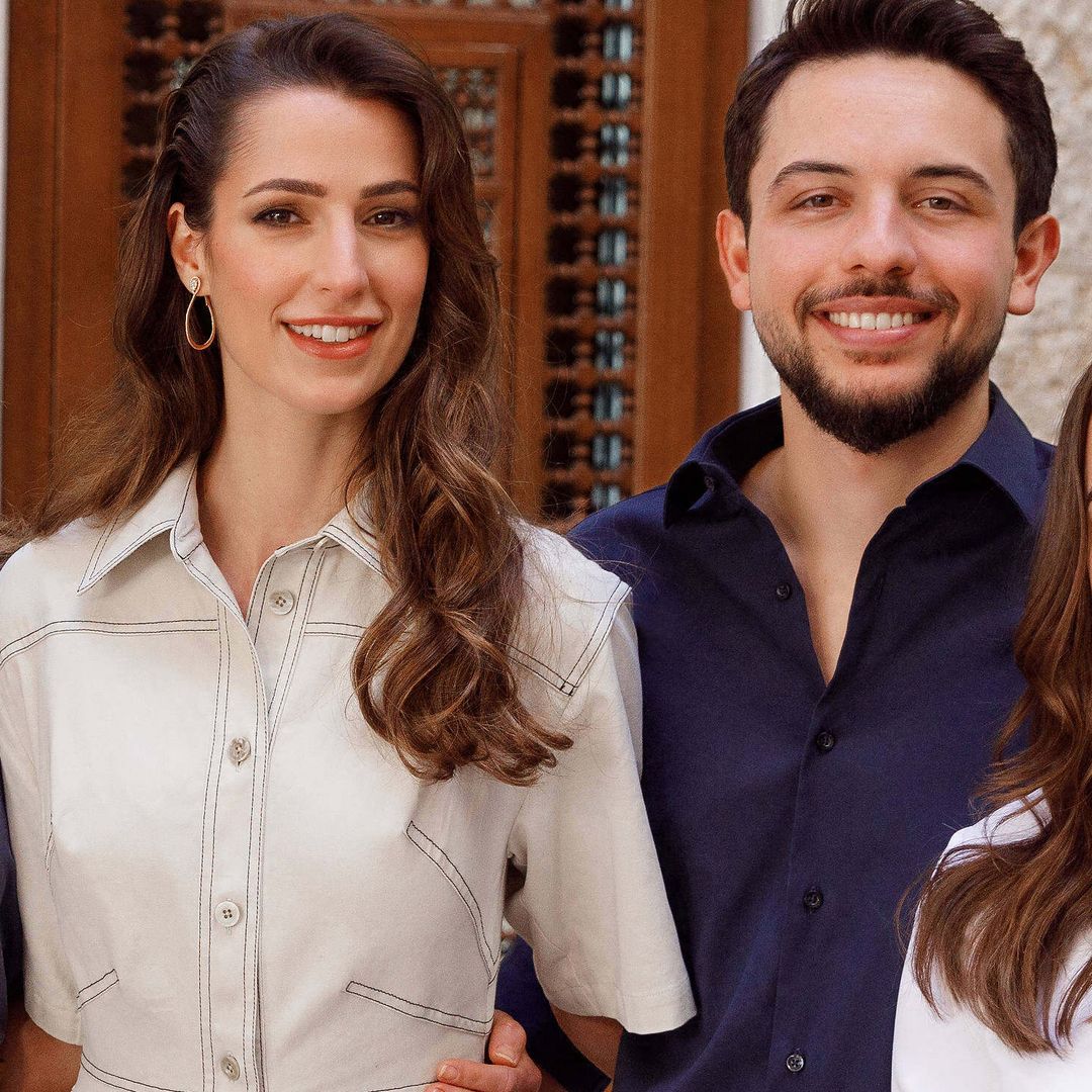 Princess Rajwa's baby Iman steals the show in mini daisy wedding guest dress