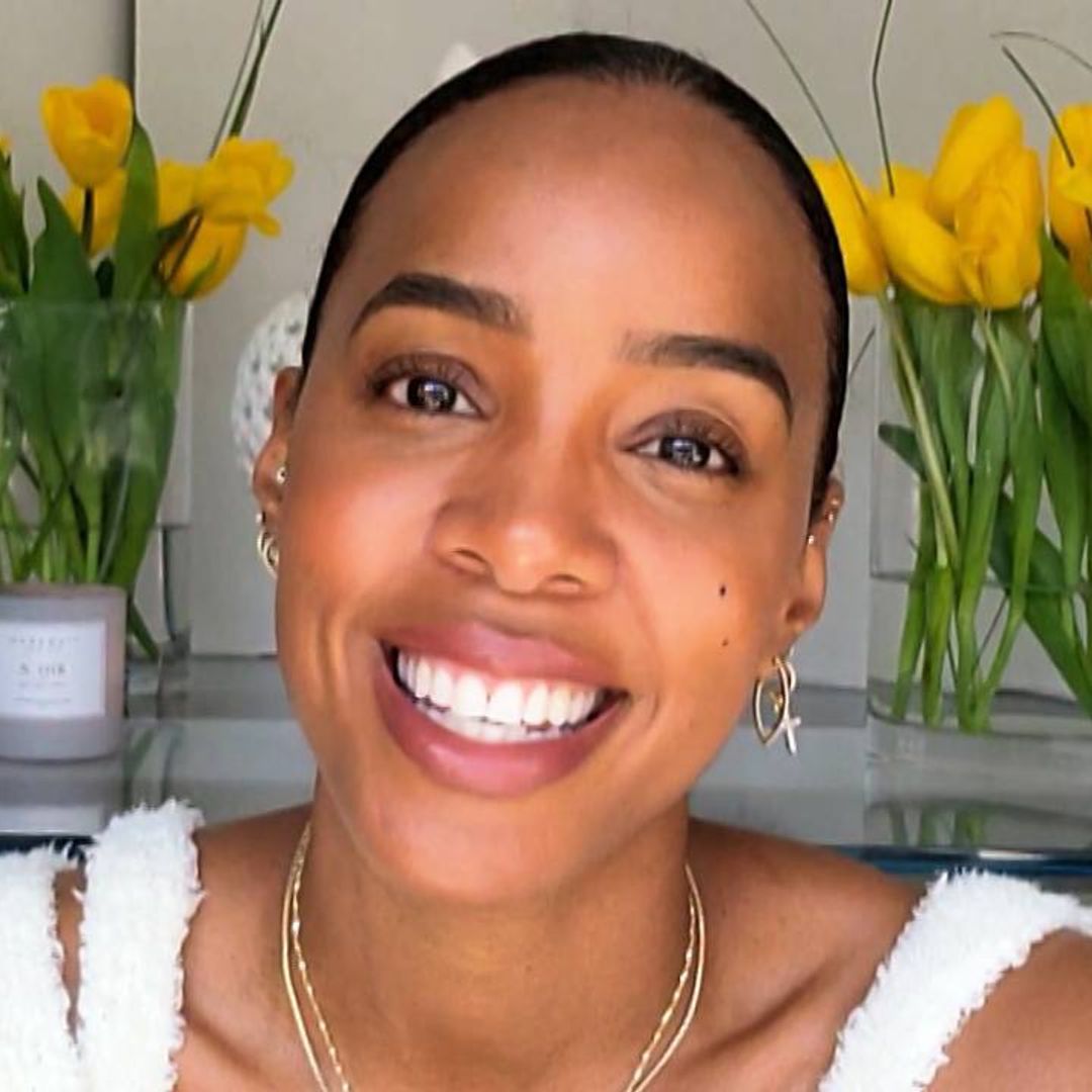 Kelly Rowland unveils show-stopping Christmas tree inside LA home