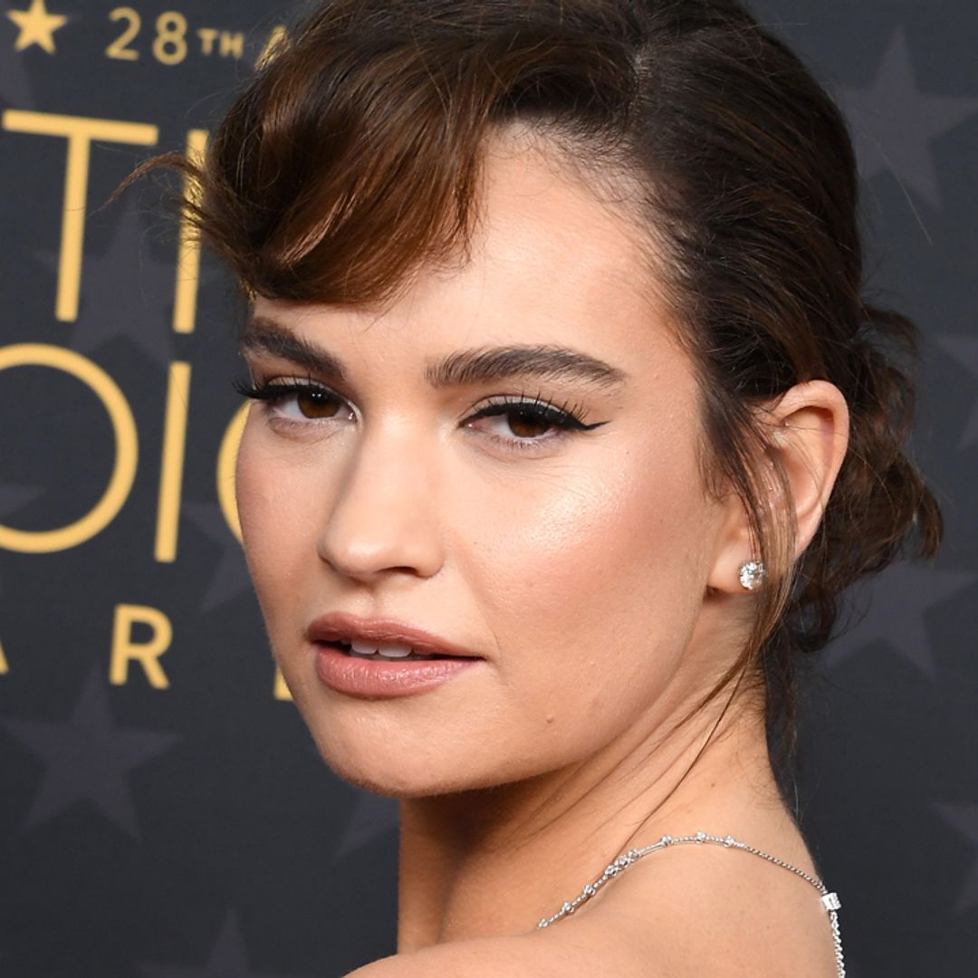 Lily James surprises in sheer princess dress – and looks seriously beautiful
